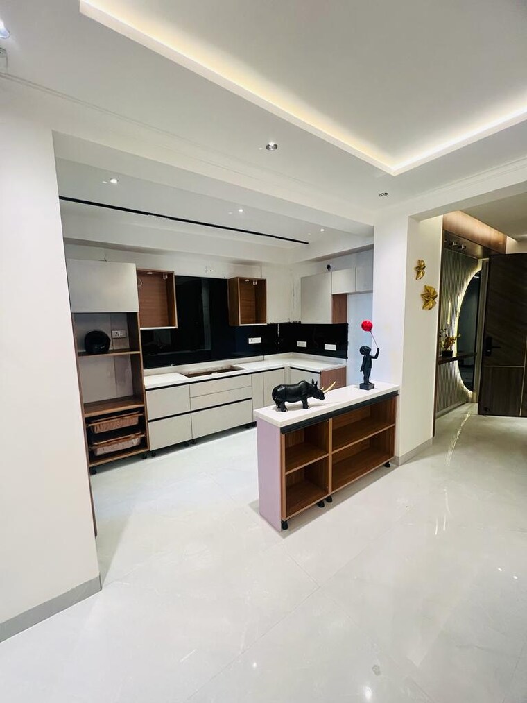 Kitchen, urban-the-zirk 3 Bedroom 1990 Sq.Ft. Apartment In Nabha Zirakpur 8337595