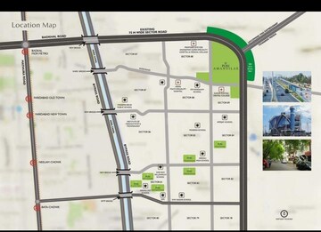 4 BHK Apartment – Map Location View at Puri Anand Villas Phase II, Sector 81 - for Sale