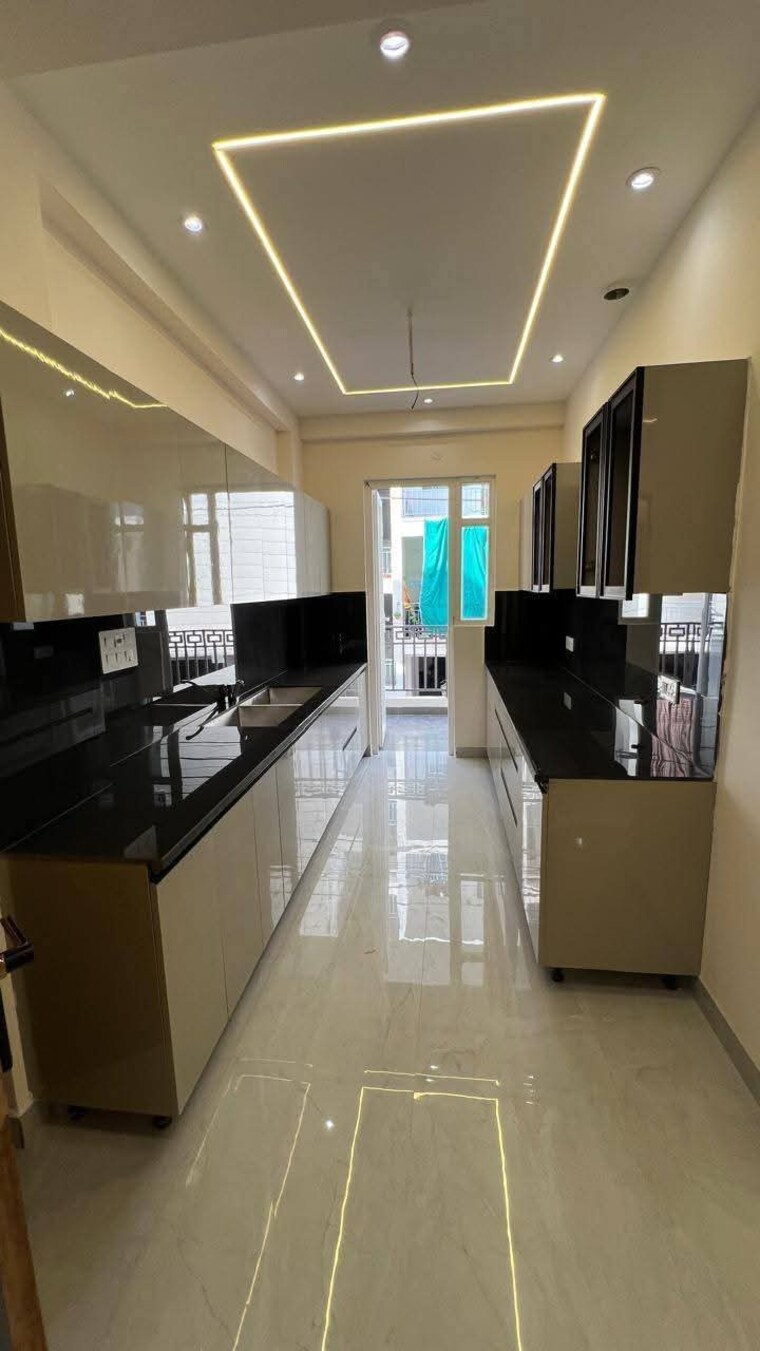 Kitchen, pir machalla 3 Bedroom 1300 Sq.Ft. Builder Floor In Pir Machalla Zirakpur 8338236