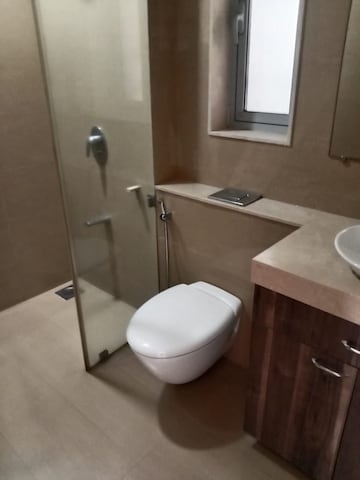 Bathroom in 3 BHK Apartment at Oberoi Exquisite Goregaon, Goregaon East – for Rent