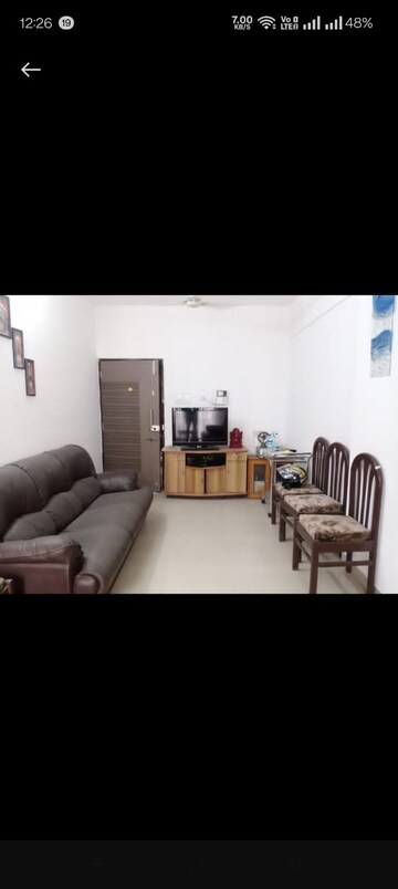 Living Room in 1 BHK Apartment at New Krishna Tower, Kopar Khairane – for Rent