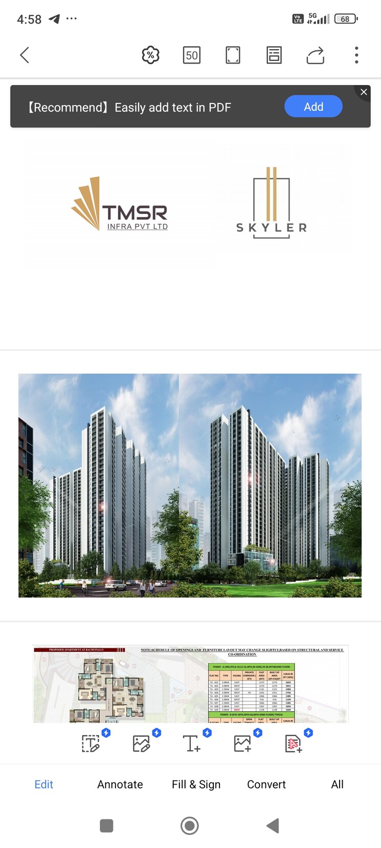 Exterior View, tmsr-skyler 3 Bedroom 1609 Sq.Ft. Apartment In Bachupally Hyderabad 8338951