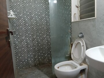 Bathroom in 2 BHK Apartment at Romell Diva, Malad West – for Rent