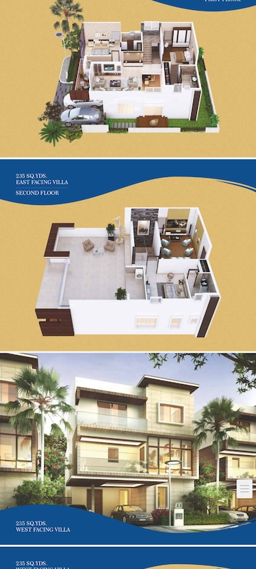 Floor Plan in 4 BHK Villa at Muppas Indraprastha, Tellapur – for Sale