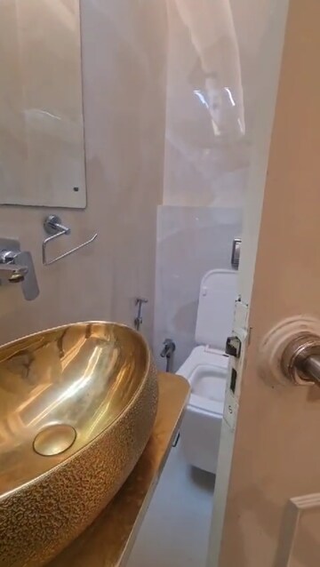 Bathroom in 3 BHK Apartment at Sea Princess Apartment, Juhu – for Rent