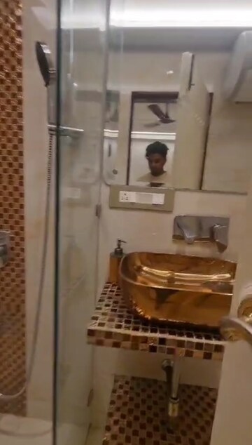 Bathroom in 3 BHK Apartment at Sea Princess Apartment, Juhu – for Rent