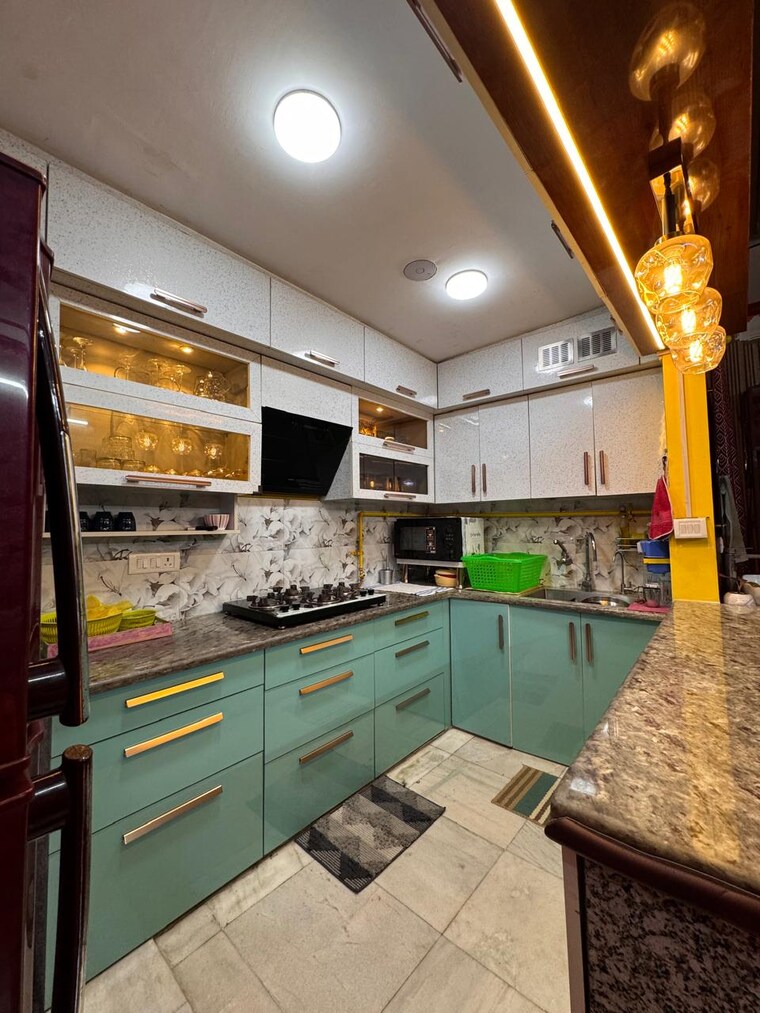 Kitchen, malviya nagar 2 Bedroom 1000 Sq.Ft. Builder Floor In Malviya Nagar Delhi 8341616