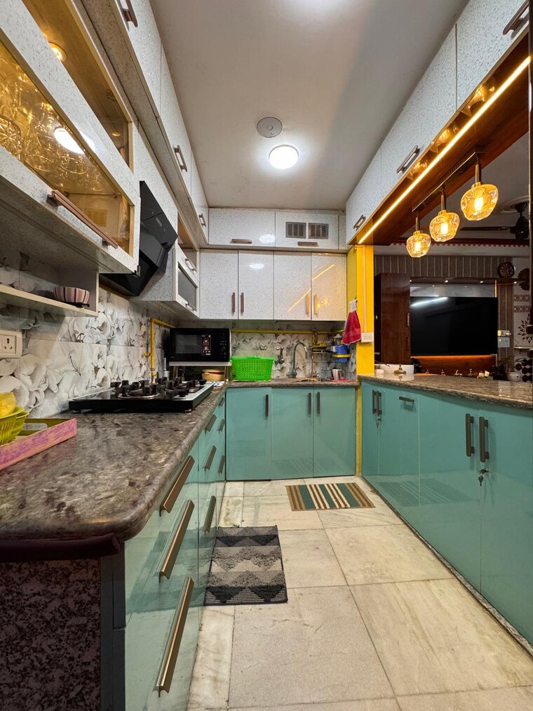 Kitchen, malviya nagar 2 Bedroom 1000 Sq.Ft. Builder Floor In Malviya Nagar Delhi 8341616