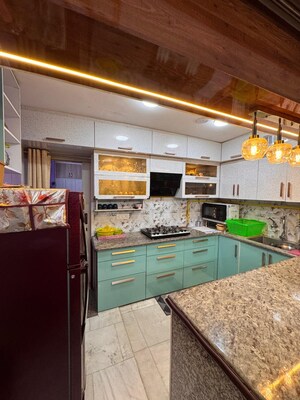 Kitchen in 2 BHK Builder Floor at Malviya Nagar – for Sale