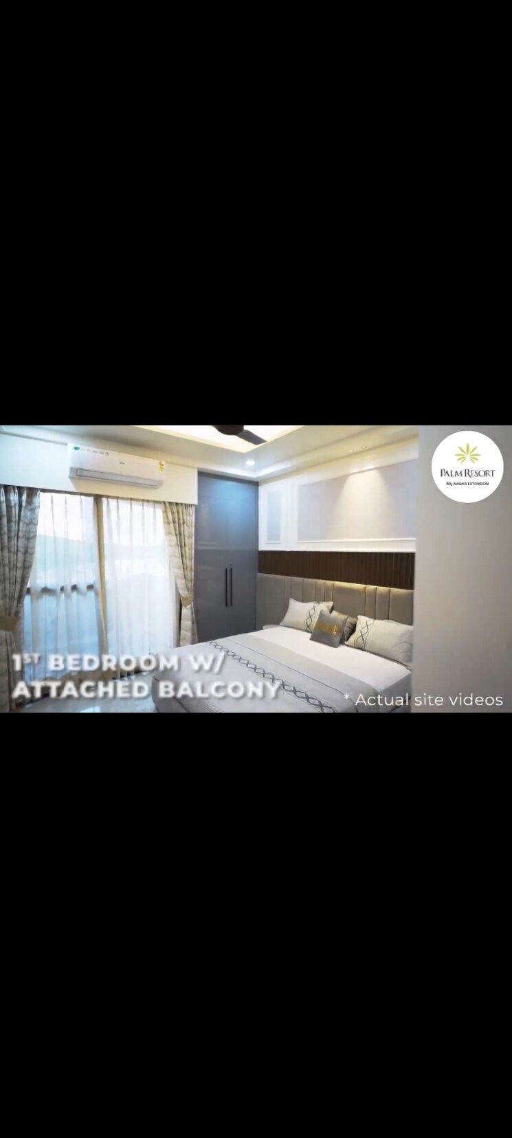 Bedroom, jkg-palm-resort 3 Bedroom 2450 Sq.Ft. Apartment In Raj Nagar Extension Ghaziabad 8341814
