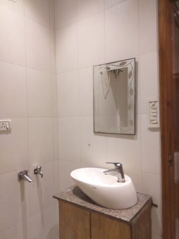 Bathroom in 2 BHK Builder Floor at New Rajinder Nagar – for Rent