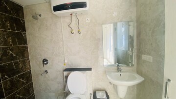 Bathroom in 3 BHK Builder Floor at Omaxe New Chandigarh, North Mullanpur – for Rent