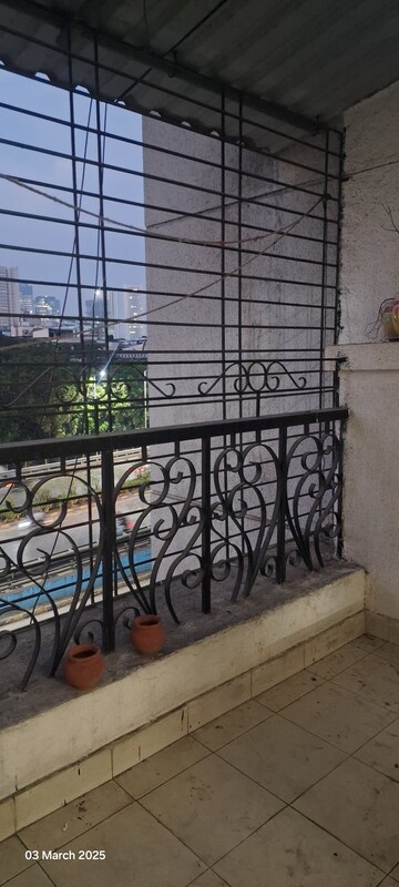 Balcony in 2 BHK Apartment at Miracle Heights, Kopar Khairane – for Rent