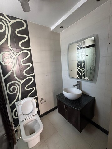 Bathroom in 3 BHK Builder Floor at Gulmohar Park – for Rent