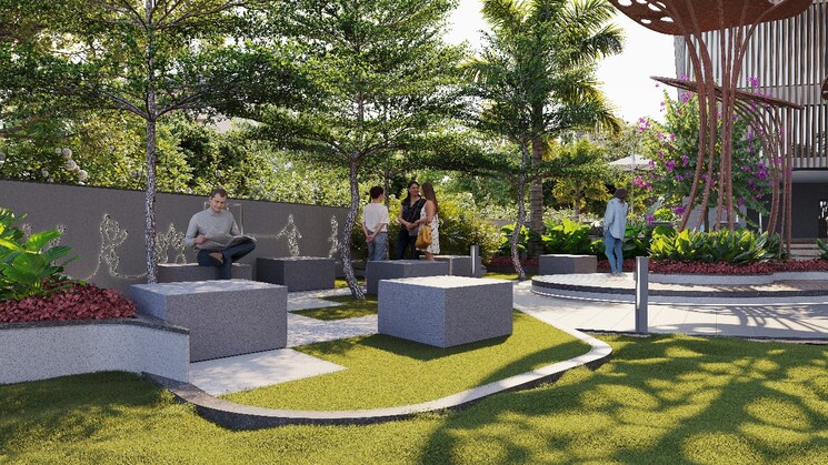 Garden, canny-aravindam 2 Bedroom 1250 Sq.Ft. Apartment In Bowrampet Hyderabad 8343209