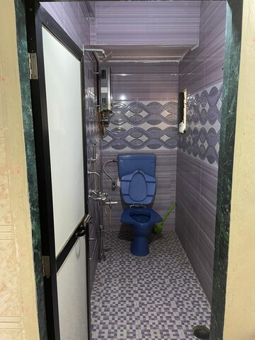 Bathroom in 1 BHK Apartment at Sector 3 Kopar Khairane – for Rent