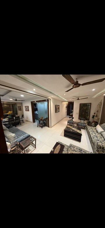 Living Room in 4 BHK Apartment at Vip Road – for Rent