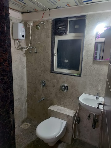 Bathroom in 1 BHK Apartment at Sahajanand Athena, Goregaon West – for Rent