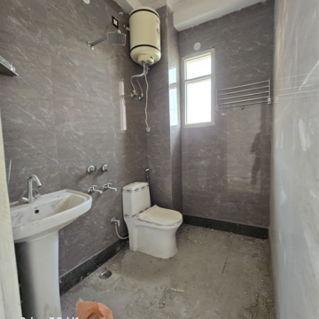 Bathroom in 1 BHK Apartment at Risland Sky Mansion, Chattarpur – for Rent