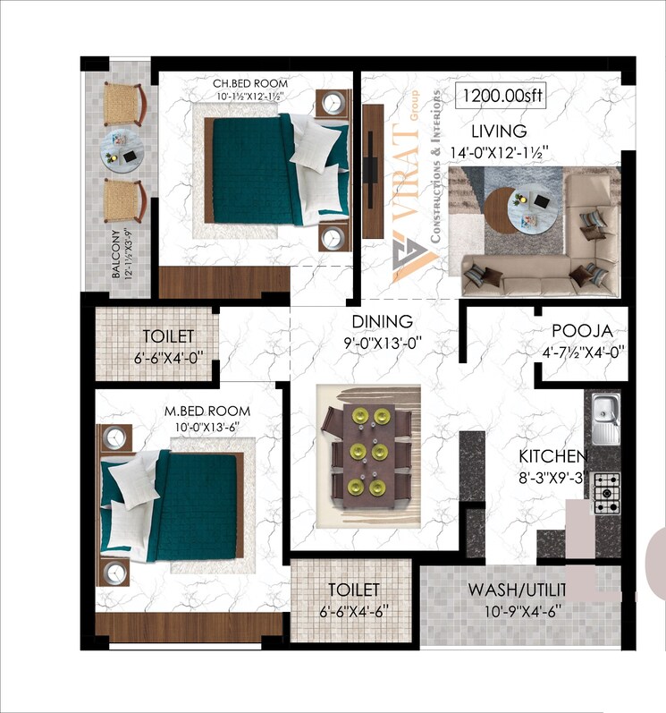 Floor Plan, nagaram 3 Bedroom 3000 Sq.Ft. Villa In Nagaram Hyderabad 8343517