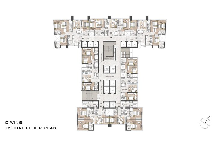 Master Plan, rustomjee-crown 4 Bedroom 2132 Sq.Ft. Apartment In Prabhadevi Mumbai 8343249