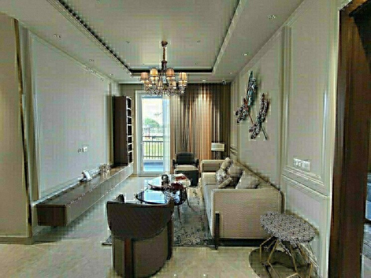 Living Room, jashn-elevate 3.5 Bedroom 1980 Sq.Ft. Apartment In Sushant Golf City Lucknow 8344143