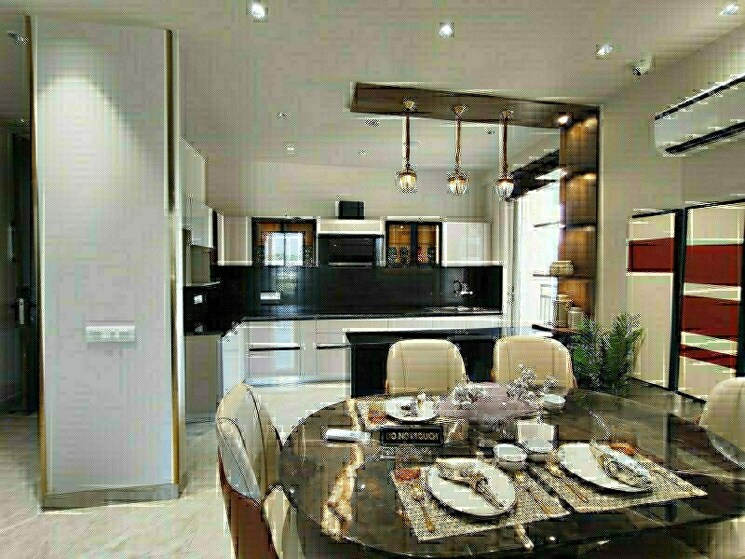 Kitchen, jashn-elevate 3.5 Bedroom 1980 Sq.Ft. Apartment In Sushant Golf City Lucknow 8344143