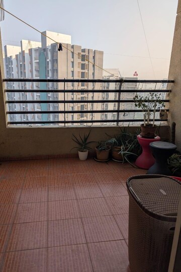 Balcony in 1 BHK Apartment at Sahyadri Shruberry, Moshi – for Rent