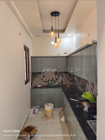 Kitchen in 3 BHK Independent House at Jankipuram Extension – for Sale