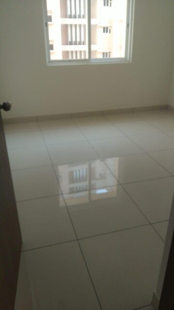 Bathroom in 2 BHK Apartment at Bhartiya Nikoo Homes Phase 2, Thanisandra Main Road – for Rent