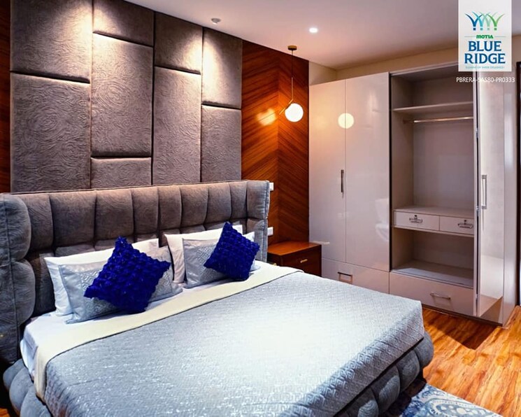 Bedroom, motia-blue-ridge 3 Bedroom 1763 Sq.Ft. Apartment In Dhakoli Zirakpur 8345367