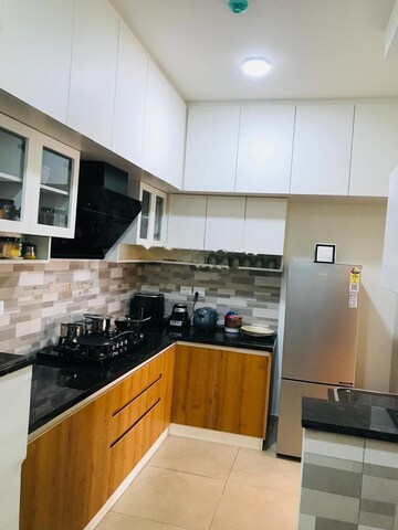 Kitchen in 3 BHK Apartment at Salarpuria Sattva Cadenza, Hosur Road – for Rent