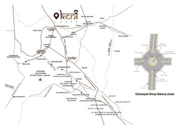 1 BHK Builder Floor – Map Location View at Keni City, Pisarve - for Sale