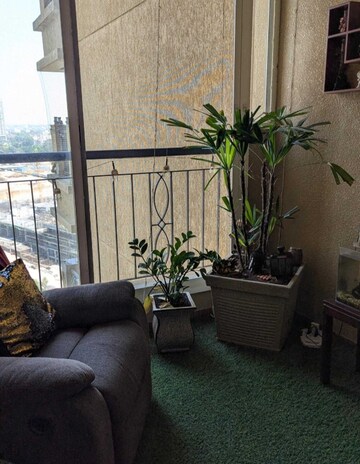 Living Room in 3 BHK Apartment at Sobha City, Thanisandra Main Road – for Rent
