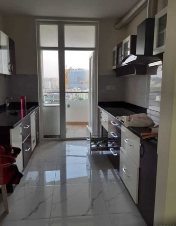 Kitchen in 3 BHK Apartment at Mantri Lithos, Thanisandra – for Rent