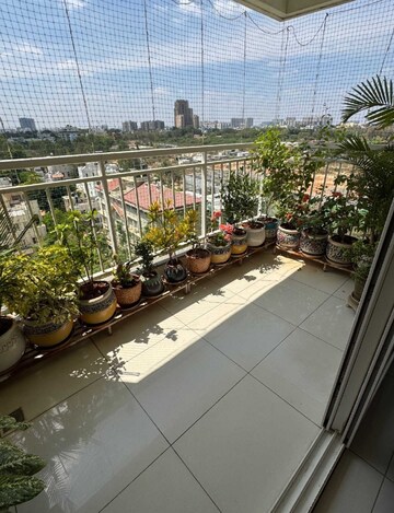 Balcony in 3 BHK Apartment at Purva Palm Beach, Hennur Road – for Rent