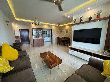 Living Room in 3.5 BHK Apartment at Purva Palm Beach, Hennur Road – for Rent