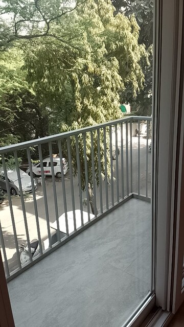 Balcony in 3 BHK Builder Floor at Vasant Vihar – for Rent