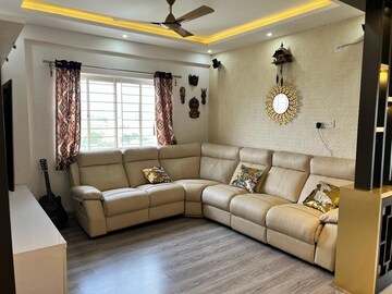 Living Room in 3 BHK Apartment at SMR Vinay Estella, Ms Palya – for Rent