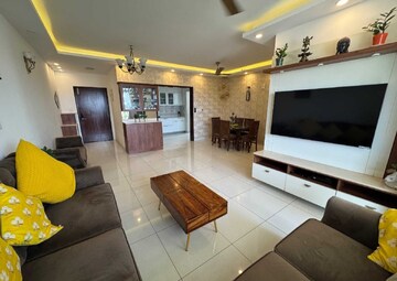 Living Room in 3 BHK Apartment at Purva Palm Beach, Hennur Road – for Rent