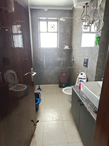 Bathroom in 3 BHK Builder Floor at Ansal Sushant Lok I, Sector 43 – for Rent