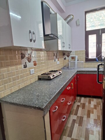 Kitchen in 3 BHK Builder Floor at Ansal Sushant Lok I, Sector 43 – for Rent