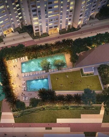 Swimming Pool in 2 BHK Apartment at Kalpataru Immensa, Kolshet Road – for Rent