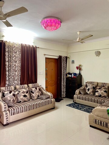 Living Room in 3 BHK Apartment at Classic Hallmark, Marathahalli – for Rent