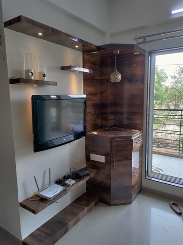 Living Room in 1.5 BHK Apartment at Dheeraj Jade Residences, Wagholi – for Rent