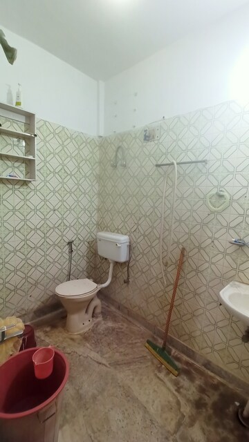 Bathroom in 2 BHK Builder Floor at Malviya Nagar – for Rent