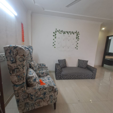 Living Room in 2 BHK Builder Floor at Malviya Nagar – for Rent