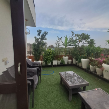 Balcony in 2 BHK Builder Floor at Malviya Nagar – for Rent