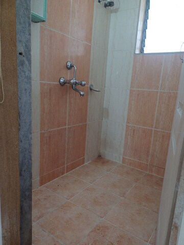 Bathroom in 1 BHK Apartment at Suyash Tower, Kopar Khairane – for Rent