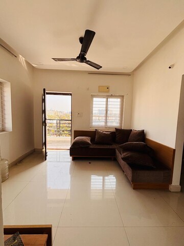 Living Room in 3 BHK Apartment at Raghavendra Arcade, Kondapur – for Rent